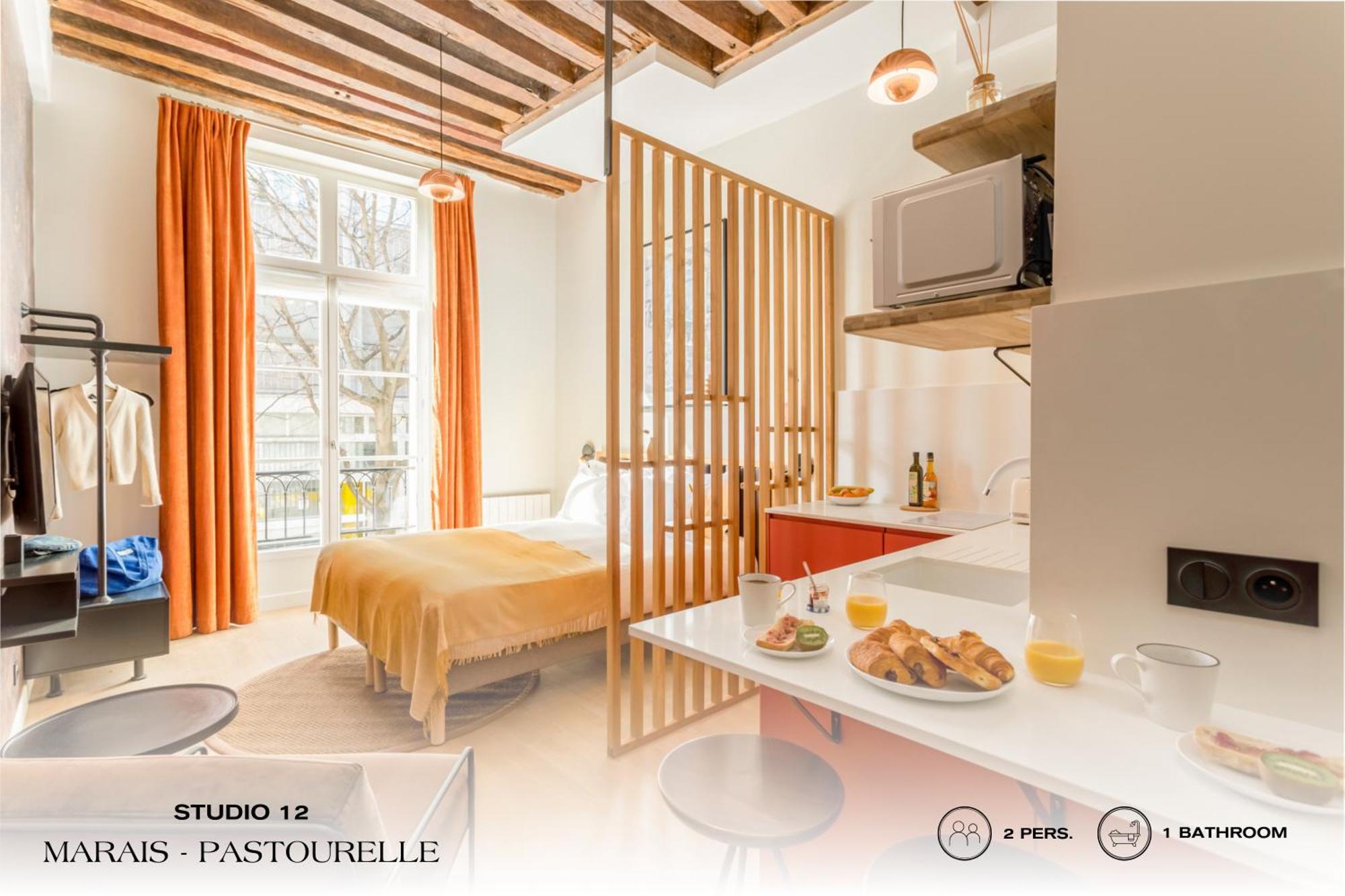Apartmán Beauquartier - Marais, Pastourelle Paříž Exteriér fotografie