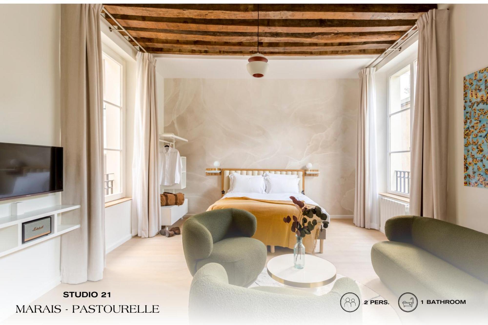 Apartmán Beauquartier - Marais, Pastourelle Paříž Exteriér fotografie