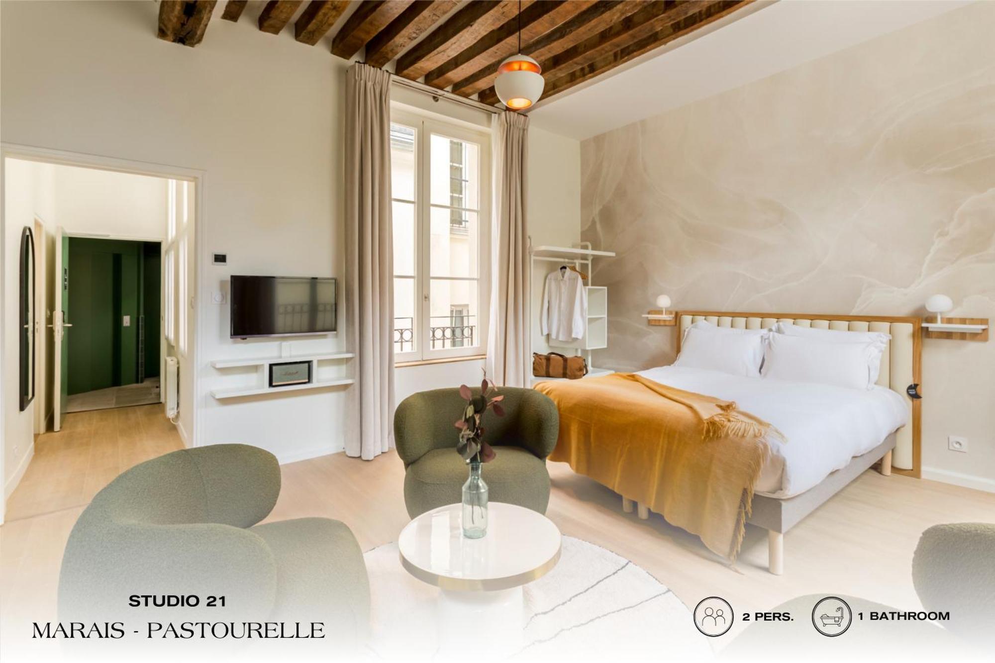 Apartmán Beauquartier - Marais, Pastourelle Paříž Exteriér fotografie