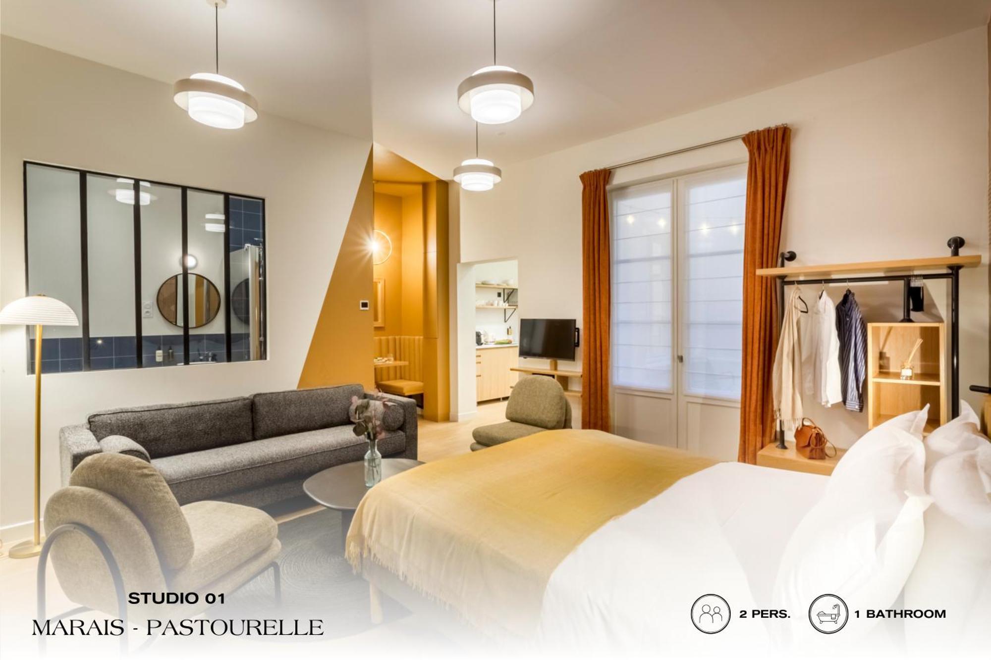 Apartmán Beauquartier - Marais, Pastourelle Paříž Exteriér fotografie