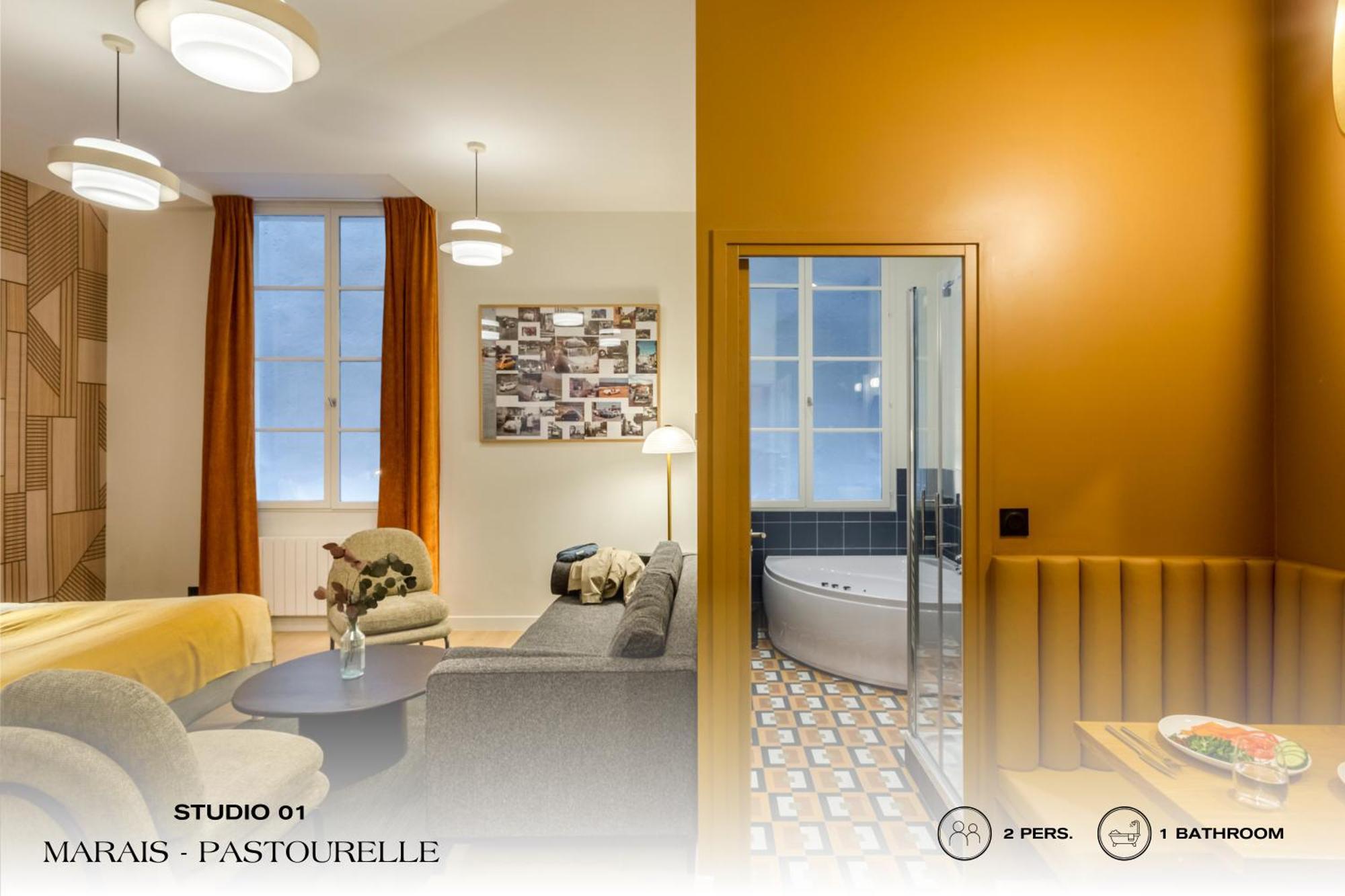 Apartmán Beauquartier - Marais, Pastourelle Paříž Exteriér fotografie