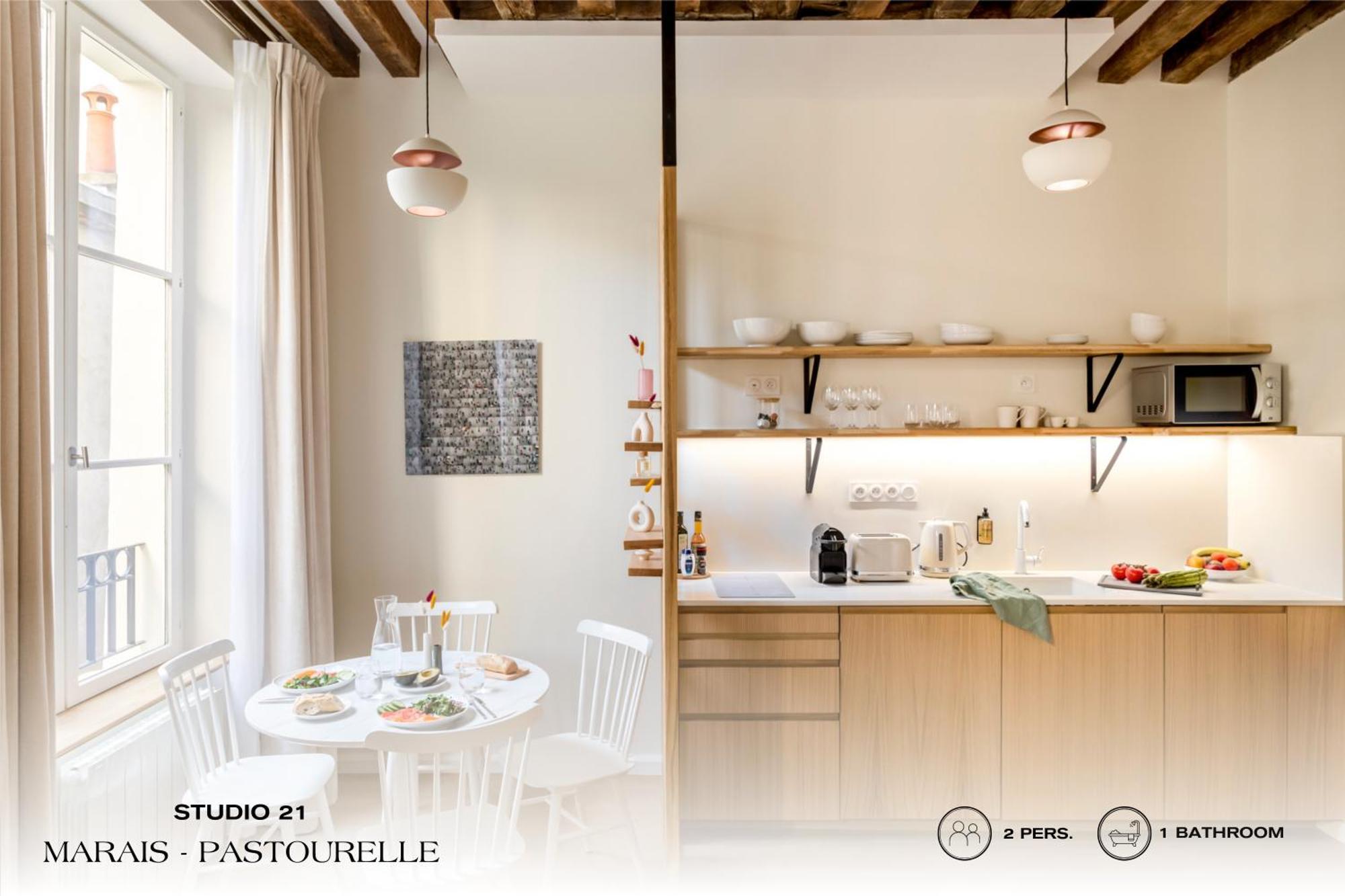 Apartmán Beauquartier - Marais, Pastourelle Paříž Exteriér fotografie