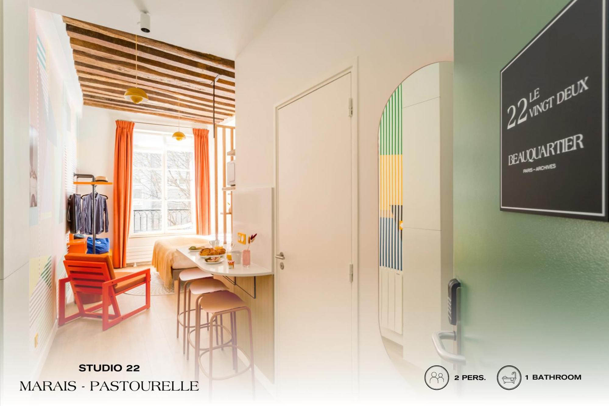 Apartmán Beauquartier - Marais, Pastourelle Paříž Exteriér fotografie