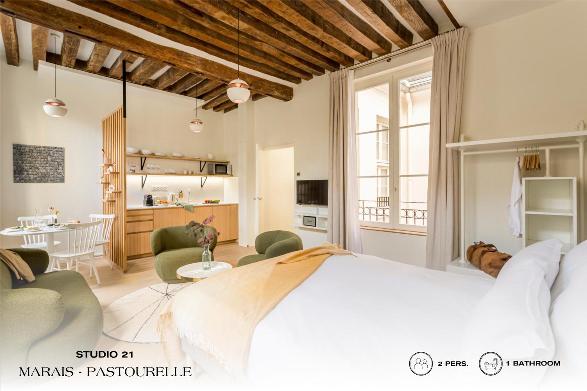 Apartmán Beauquartier - Marais, Pastourelle Paříž Exteriér fotografie